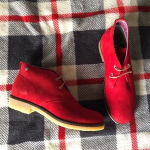 Red Pajar Booties